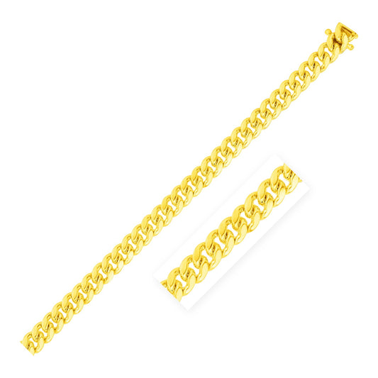 6.0mm 14k Yellow Gold Classic Miami Cuban Chain